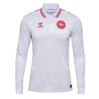 Camiseta Dinamarca Segunda Equipación Replica Eurocopa 2024 mangas largas